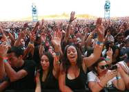 Hip Hop fans enjoy ASAP's performance during the Rock the Bells Festival in Devore on Sunday, September 8, 2013.